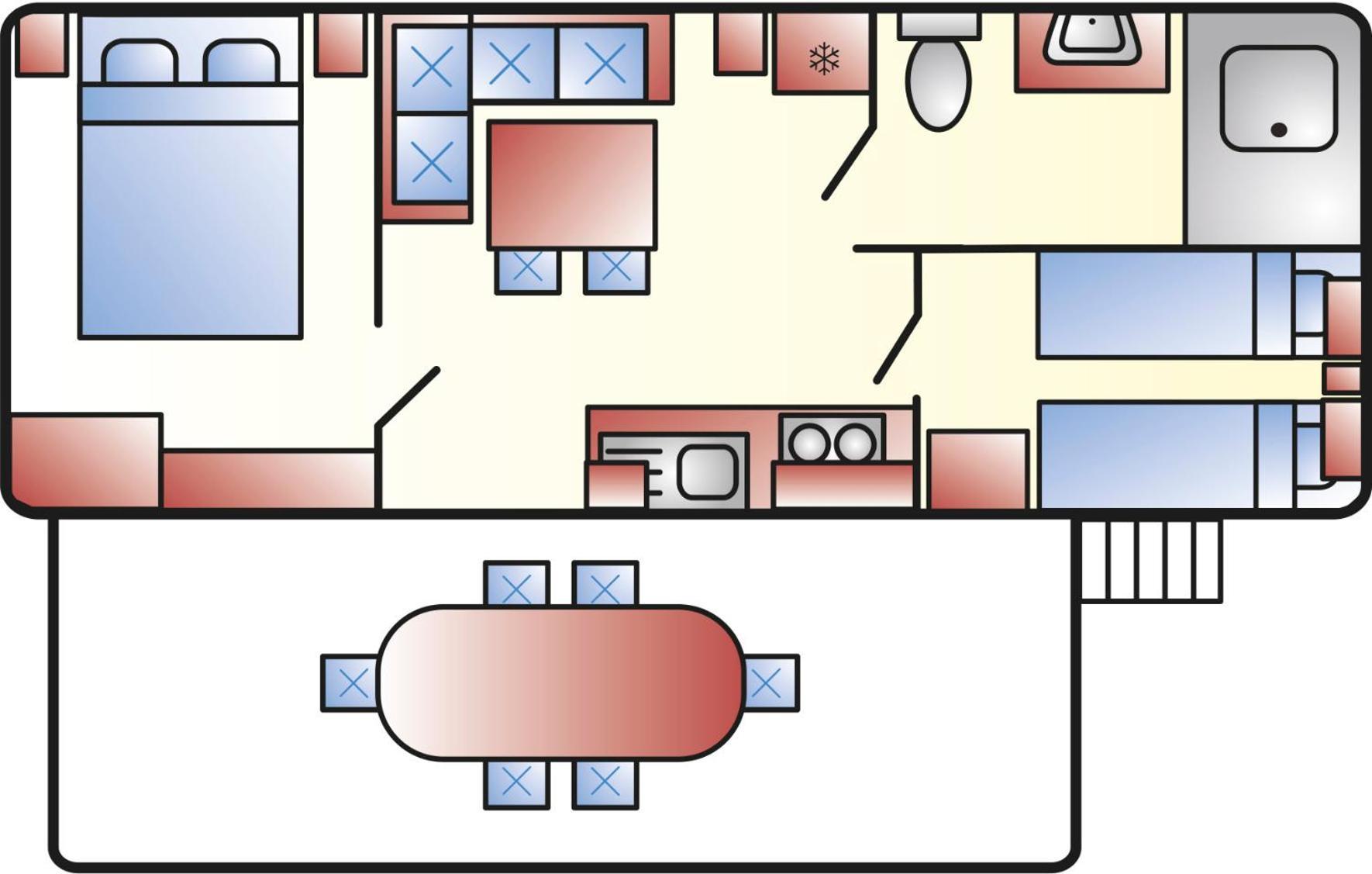 Albatross Mobile Homes On Camping Bijela Uvala Mugeba ภายนอก รูปภาพ